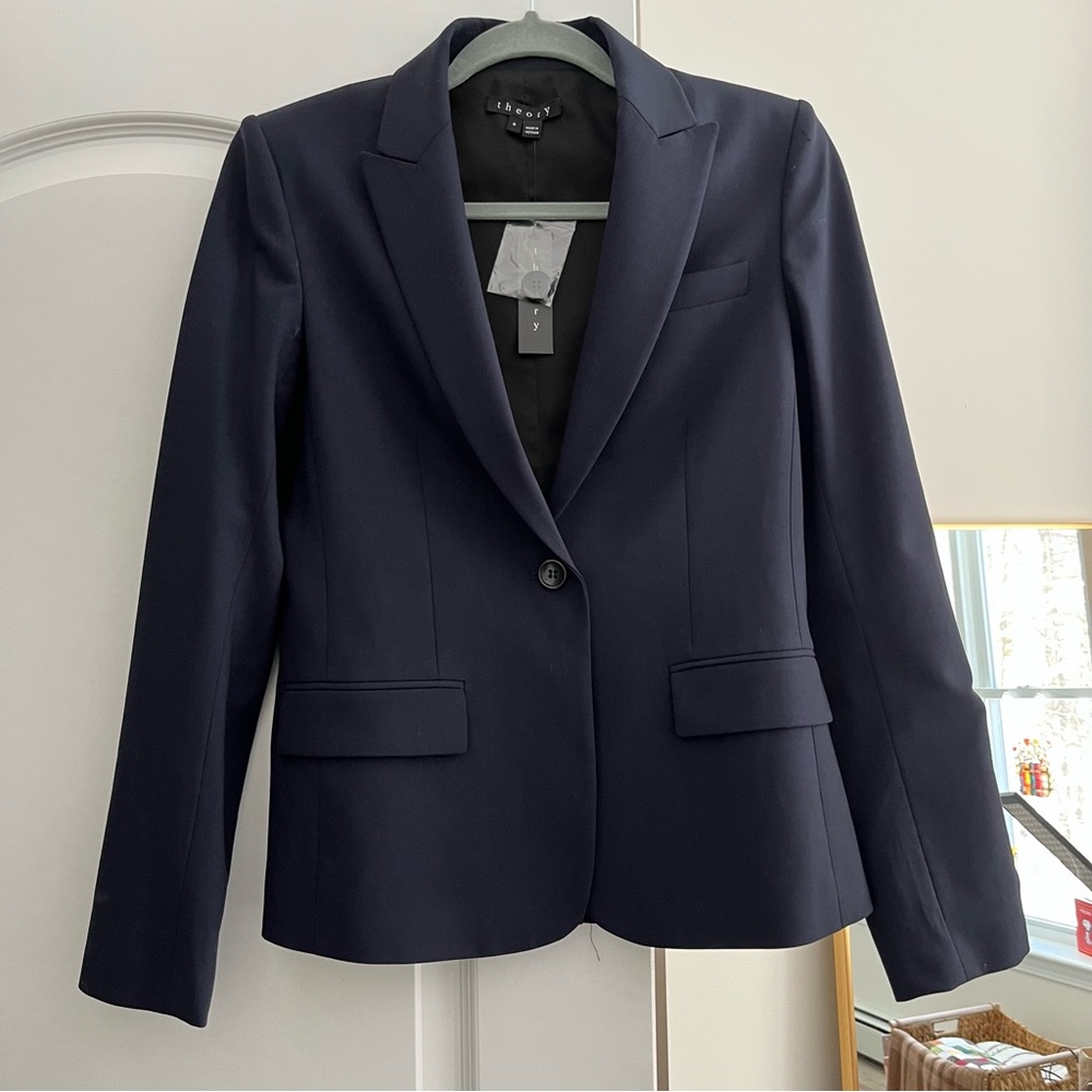 Theory Pantsuit Navy Set NWT